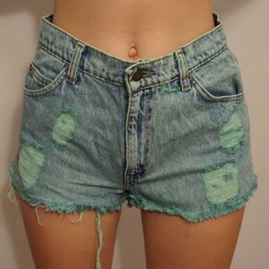 Levi’s vintage high waisted denim shorts